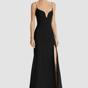 Jill Jill Stuart Plunge-Neck Gown